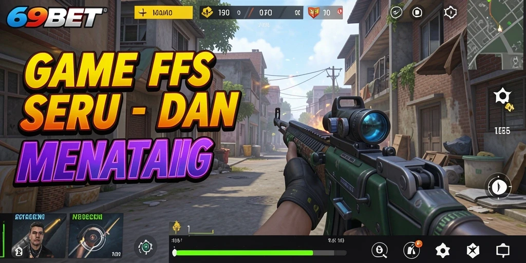 Screenshot gameplay 69BET dengan aksi pertempuran seru di map yang menakjubkan.