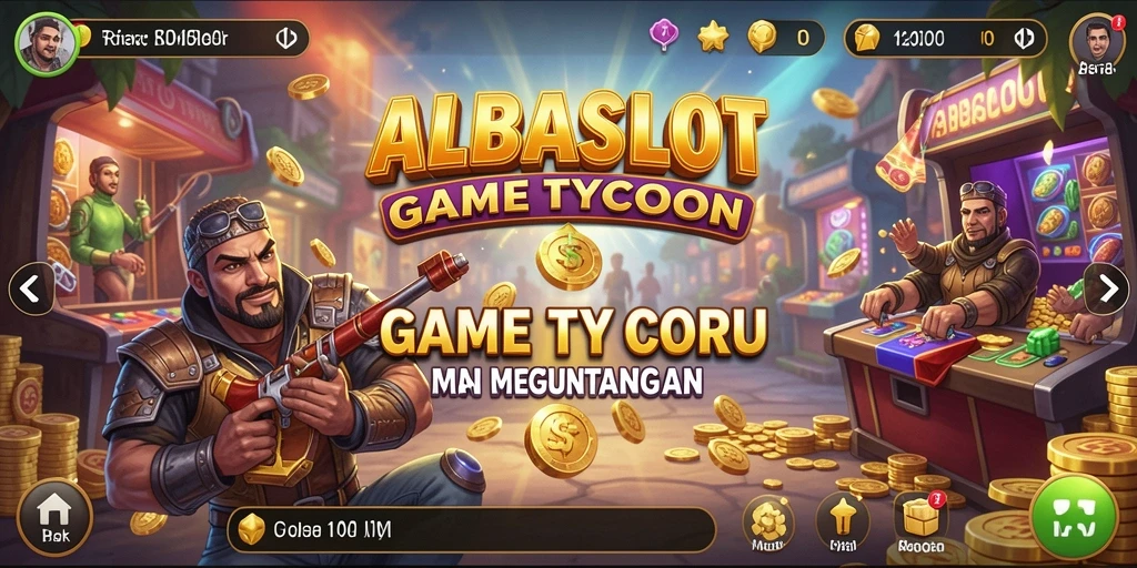 Tampilan gameplay Tycoon yang menarik di ALBASLOT.