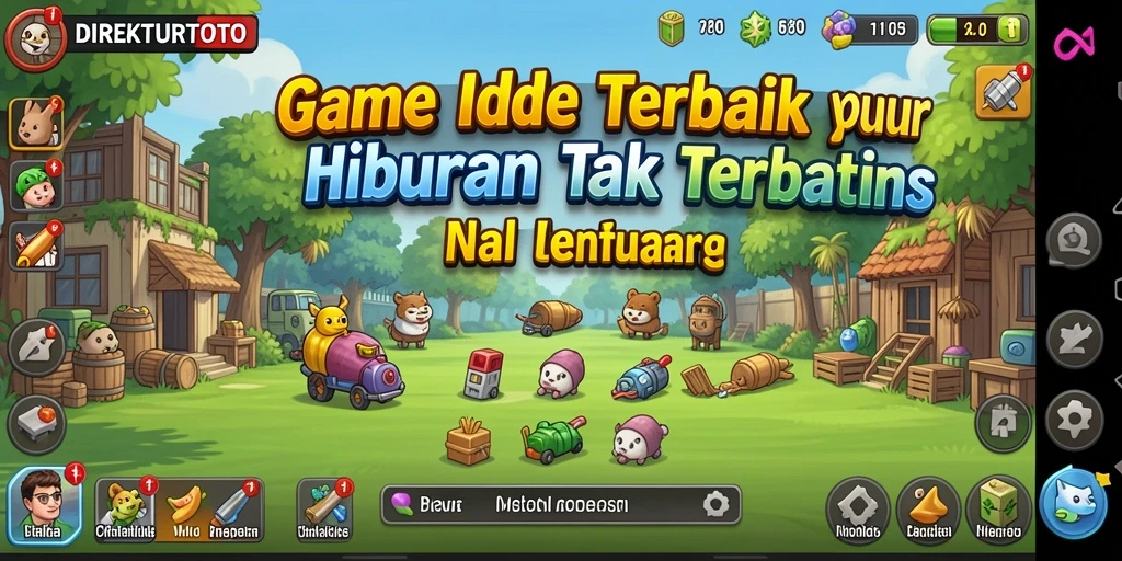 Screenshot utama DIREKTURTOTO menampilkan gameplay yang santai dan interaktif.