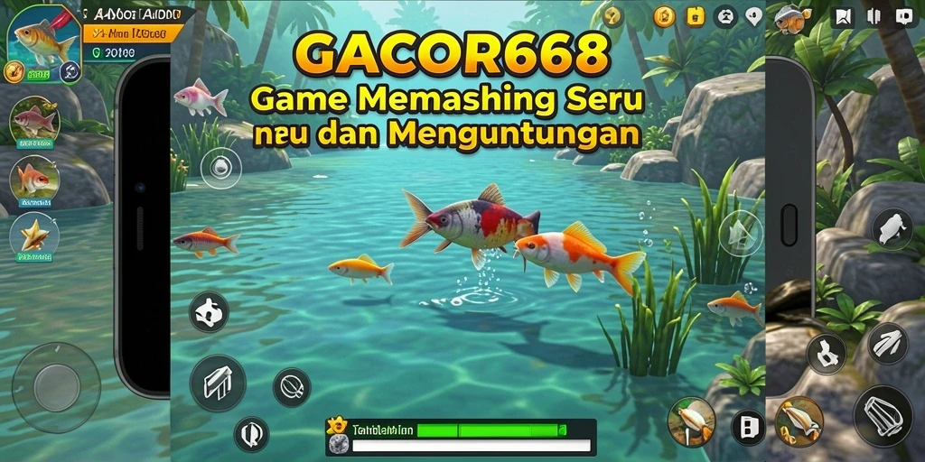 Screenshot dari gameplay GACOR668 yang menunjukkan aksi memancing yang menegangkan.