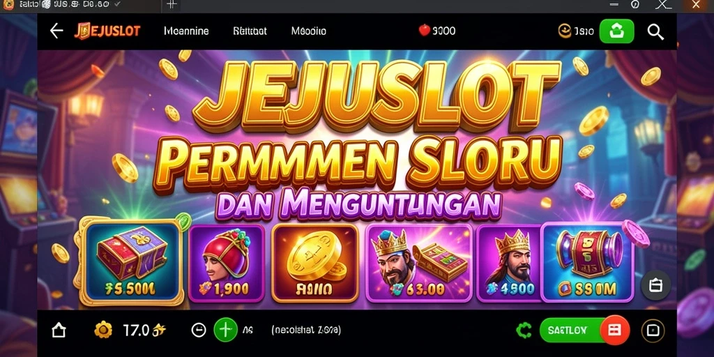 Tangkapan layar permainan Slot JEJUSLOT dengan grafis menawan.