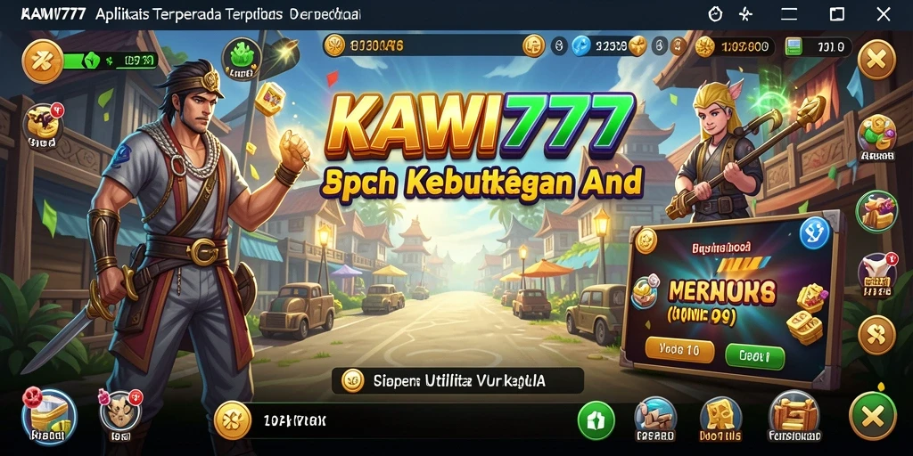 Tampilan antarmuka KAWI777 yang sederhana dan menarik.