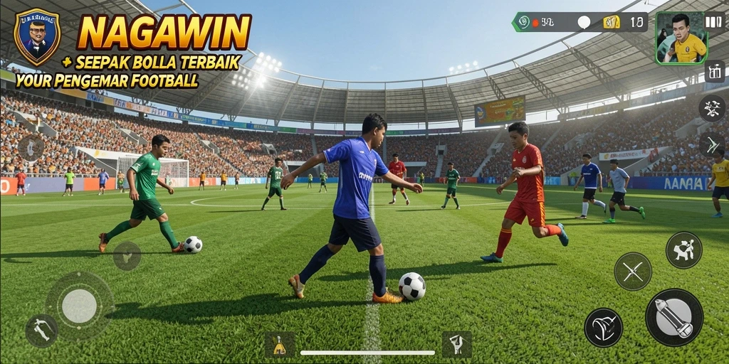 Tampilan gameplay NAGAWIN yang mengesankan dan seru.