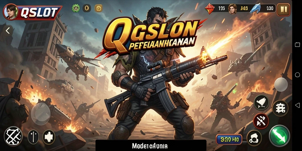 Screenshot menampilkan aksi seru dalam gameplay QQSLOT.