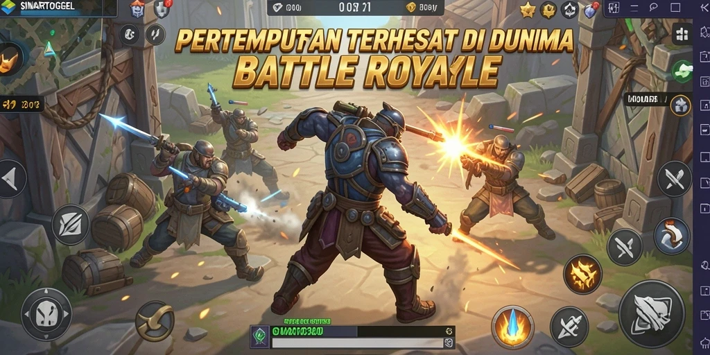 Gameplay seru dan mendebarkan di SINARTOGEL Battle Royale.